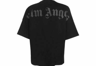 Palm Angels Classic Logo Grey Print T-shirt