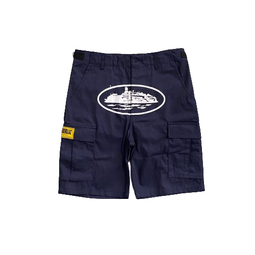 Corteiz Cargo Shorts Navy Blue - Step Up Sneakers