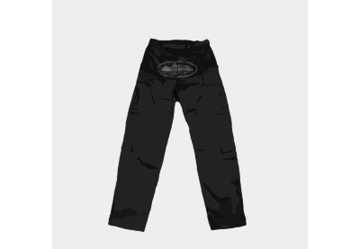 Corteiz Cargo Pants Guerillaz Triple Black