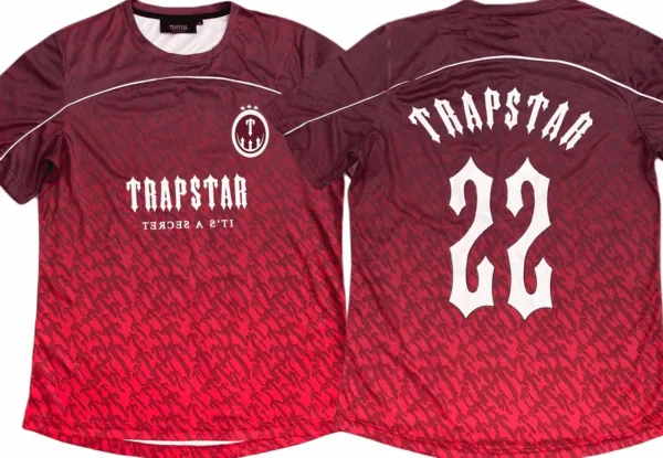 Trapstar Blood Red Football Jersey