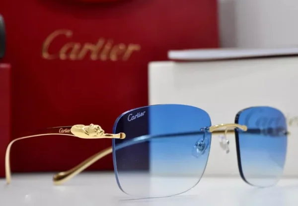 Cartier Glasses Blue Shade