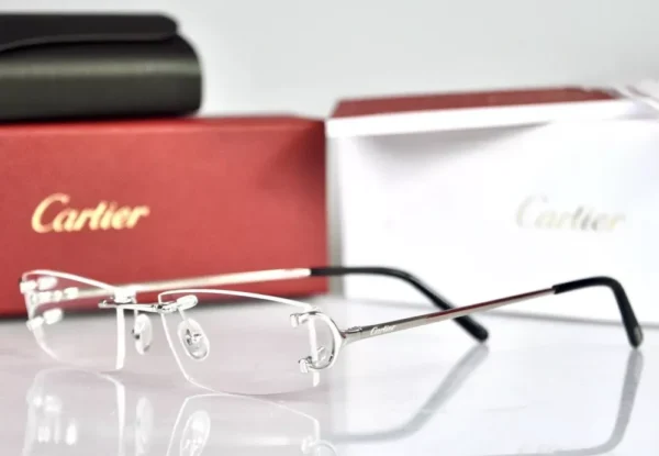 Cartier Glasses Silver Shade