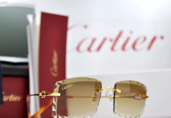 Cartier Glasses Gold Shade