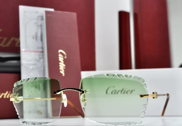 Cartier Glasses Green Shade