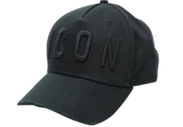 DSQUARED2 Embroidered Icon Baseball Cap – Black