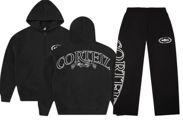 Corteiz Superior Royal Black Zip Hoodie and Pants Full Set product image