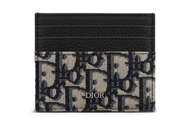 Dior Oblique Jacquard 6 Slot Card Holder