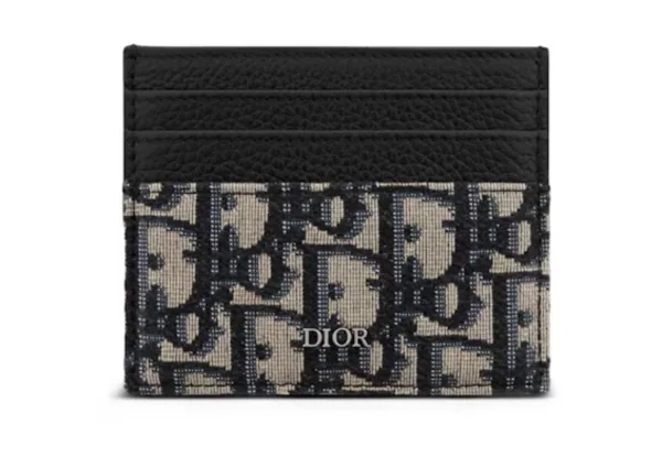 Dior Oblique Jacquard 6 Slot Card Holder