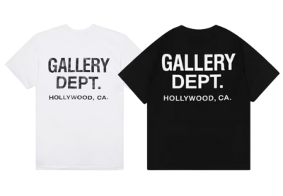 Gallery Dept White and Black T-Shirt