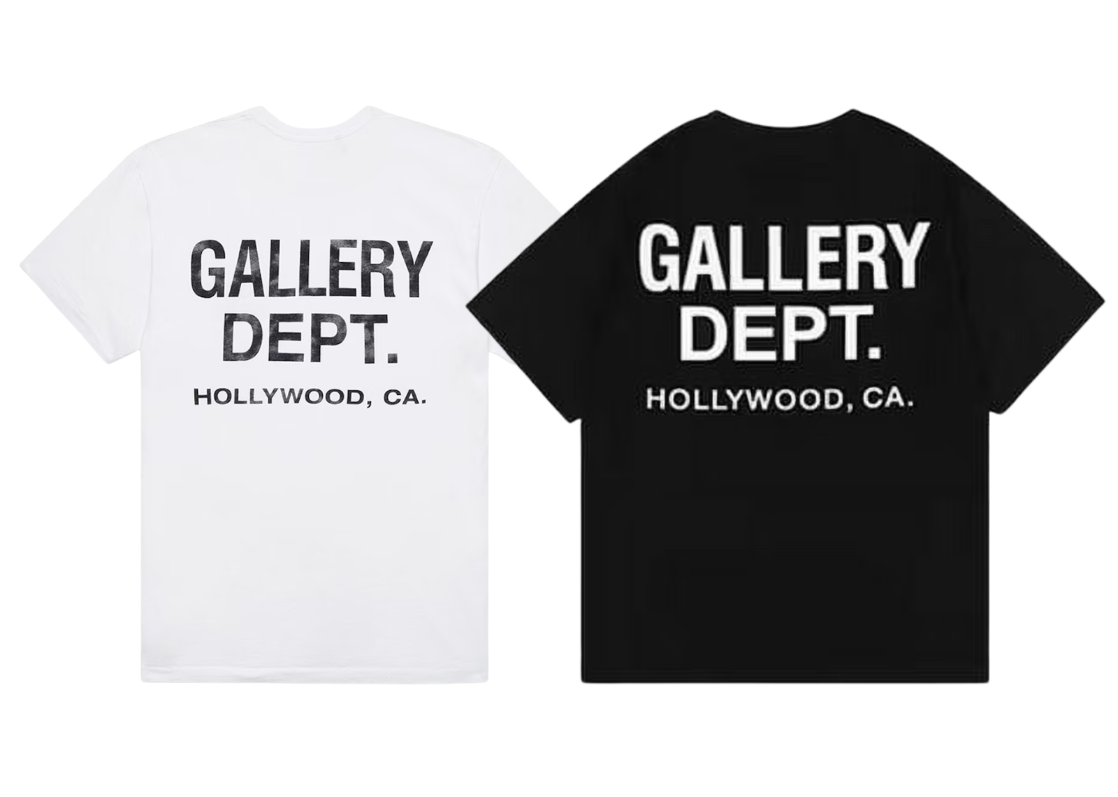 Gallery Dept White and Black T-Shirt