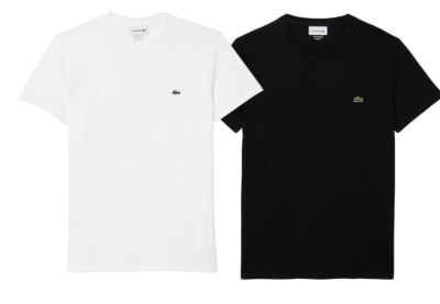 Lacoste Pure Pima Cotton T-Shirt Black & White
