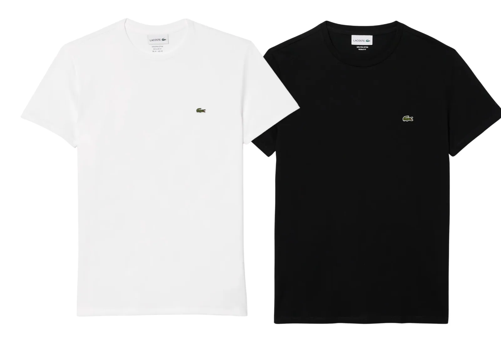 Lacoste Pure Pima Cotton T-Shirt Black & White