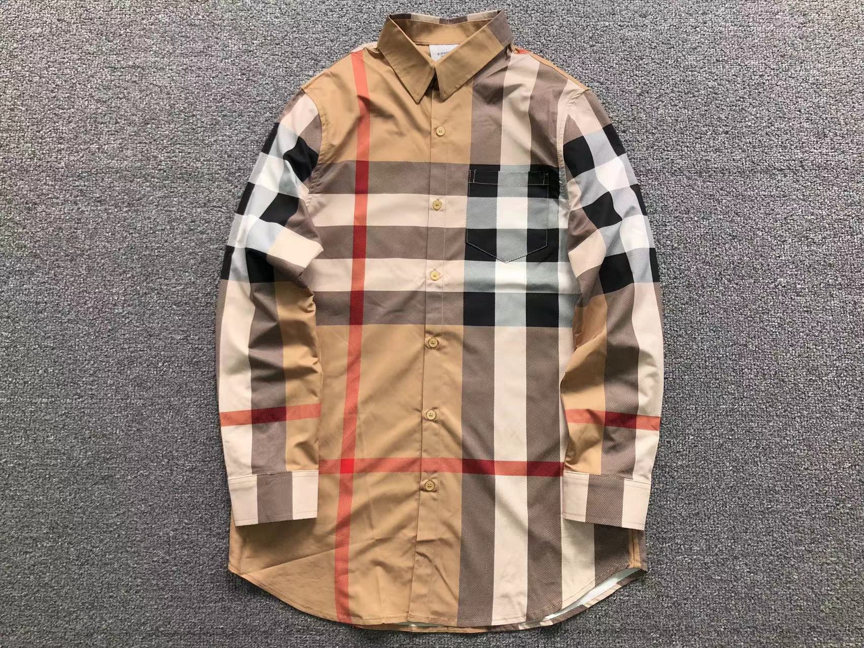 Burberry Vintage Print Button Long Sleeve Shirt - Image 3