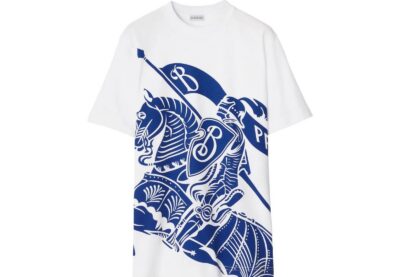 Burberry Equestrian Knight Blue T-shirt