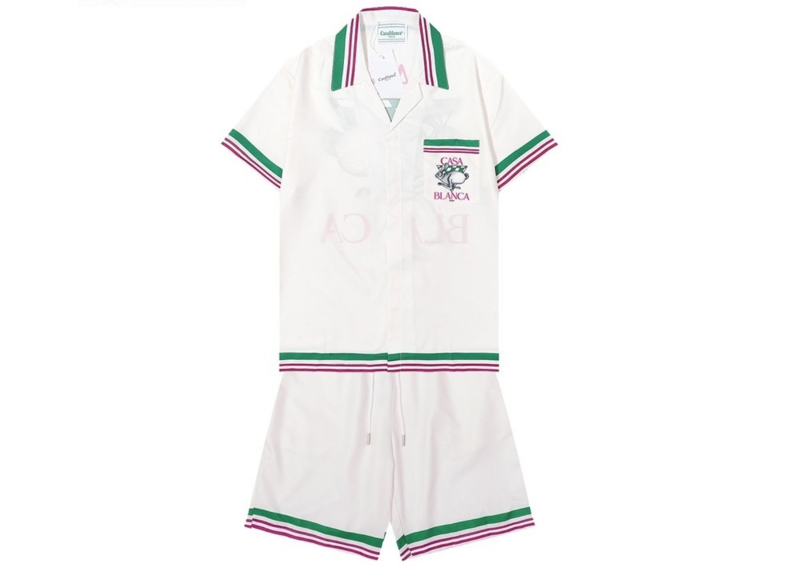 Casablanca Shirt & Shorts Screened Print Set