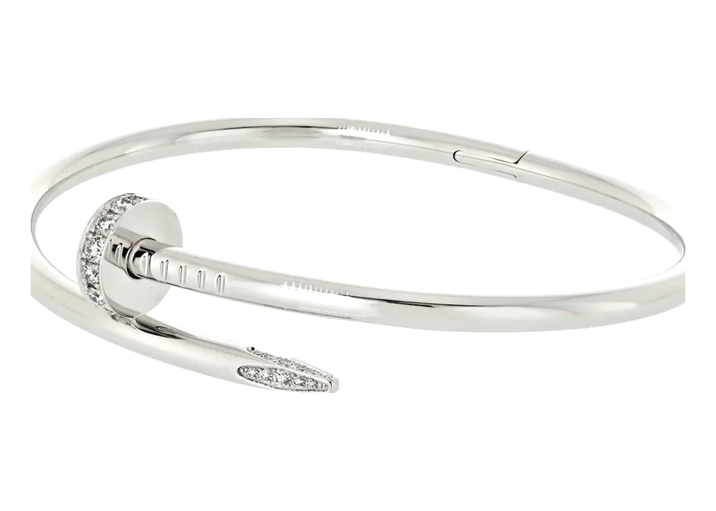 Cartier Nail Bracelet Real Silver